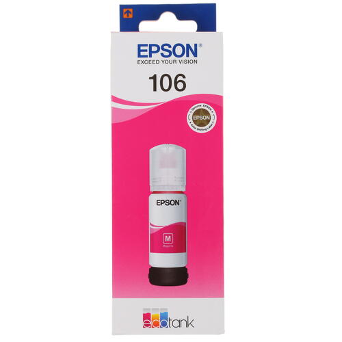 Купить Чернила водорастворимые Epson 106 [C13T00R340] пурпурный  1297738. Характеристики, отзывы и цены в Донецке
