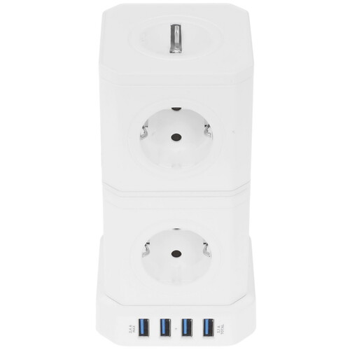 Купить Сетевой фильтр Cablexpert TWR-9-U4-W-2 белый  9176875. Характеристики, отзывы и цены в Донецке