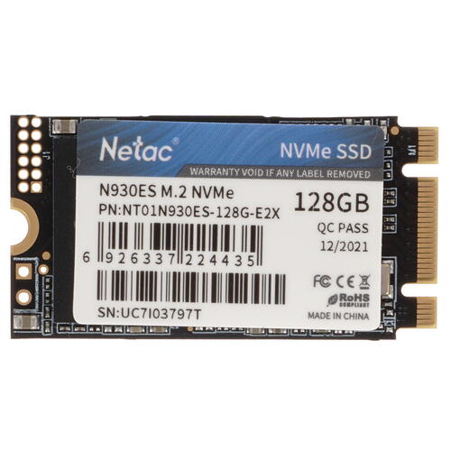 Купить 128 ГБ SSD M.2 накопитель Netac N930ES [NT01N930ES-128G-E2X]  5355621. Характеристики, отзывы и цены в Донецке