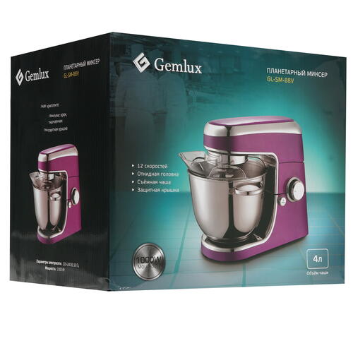 Купить Миксер Gemlux GL-SM-88V фиолетовый  8123017. Характеристики, отзывы и цены в Донецке