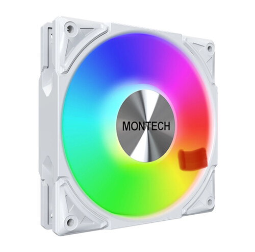 Купить Вентилятор Montech METAL PRO 12 ARGB PWM [MPAWH] белый  5620665. Характеристики, отзывы и цены в Донецке