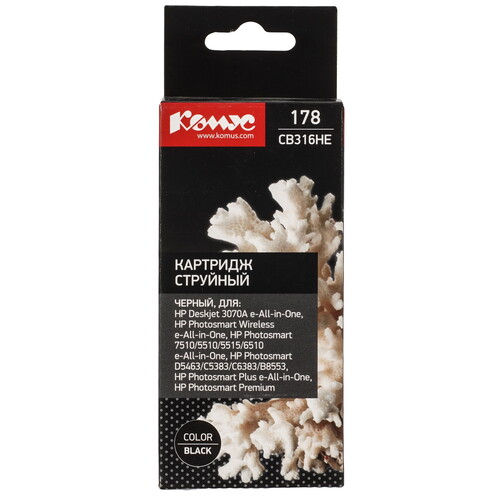 Купить Картридж Комус 178 CB316HE черный  9199539. Характеристики, отзывы и цены в Донецке