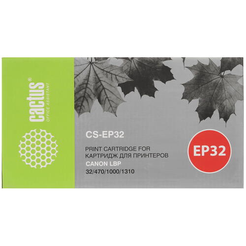 Купить Картридж лазерный Cactus CS-EP32 черный, с чипом  7937023. Характеристики, отзывы и цены в Донецке