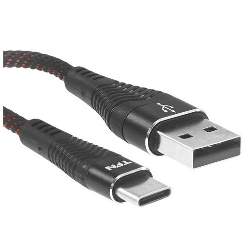 Купить Кабель круглый TFN USB Type-C - USB 2.0 Type-A черный 1 м  9246190. Характеристики, отзывы и цены в Донецке