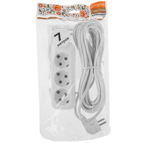 Купить Удлинитель TDM ELECTRIC Народный SQ1303-1043 белый  9277099. Характеристики, отзывы и цены в Донецке