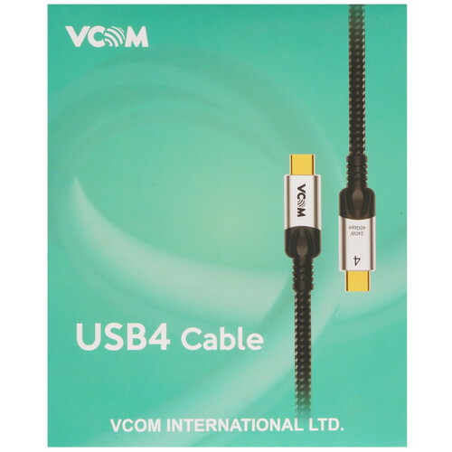 Купить Кабель круглый VCOM USB Type-C - USB Type-C черный 2 м  9167002. Характеристики, отзывы и цены в Донецке