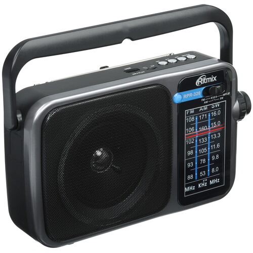 Купить Радиоприемник Ritmix RPR-320 серый  9201115. Характеристики, отзывы и цены в Донецке