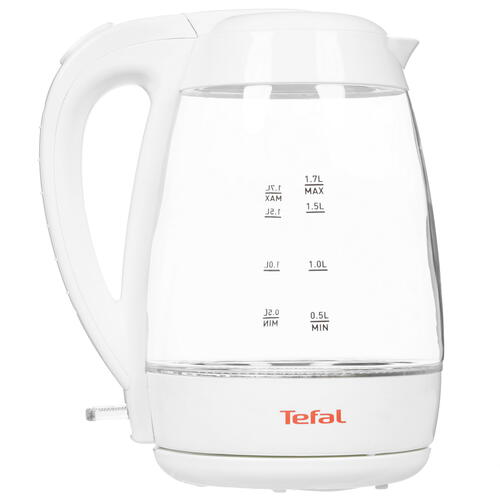 Купить Электрочайник Tefal Glass KO450132 белый  7916694. Характеристики, отзывы и цены в Донецке