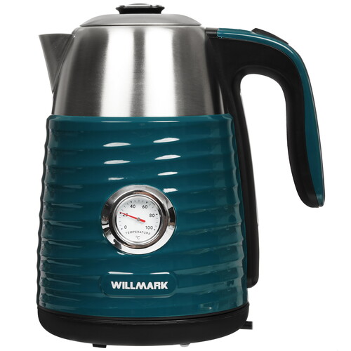 Купить Электрочайник WILLMARK WEK-1738PST голубой  9908675. Характеристики, отзывы и цены в Донецке