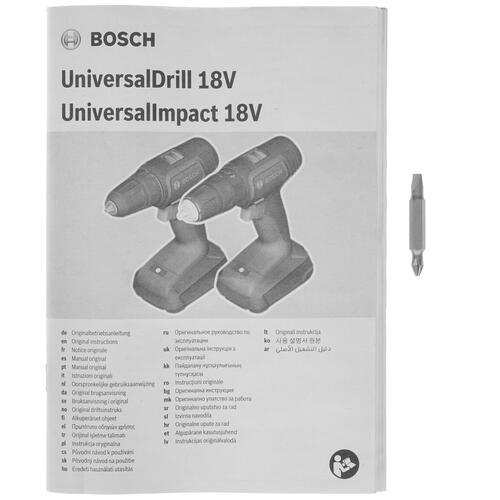 Купить Дрель-шуруповерт Bosch UniversalDrill 18V 06039D4005 POWER FOR ALL 18V  5315572. Характеристики, отзывы и цены в Донецке