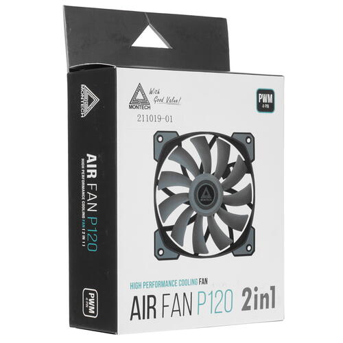Купить Комплект вентиляторов Montech AIR FAN P120  черный  4885114. Характеристики, отзывы и цены в Донецке
