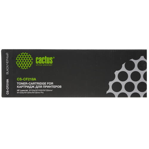 Купить Картридж лазерный Cactus CS-CF218A черный, с чипом  1327590. Характеристики, отзывы и цены в Донецке