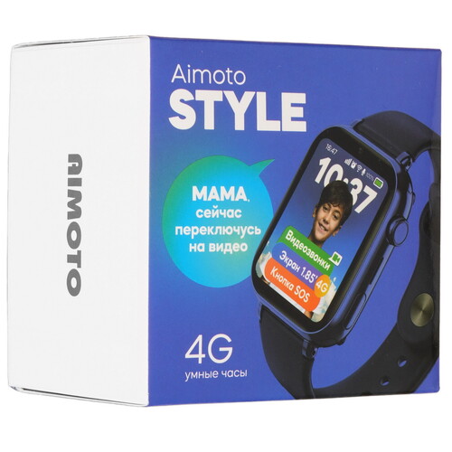 Купить Детские часы Кнопка Жизни Aimoto Style синий  9199764. Характеристики, отзывы и цены в Донецке