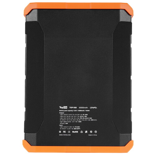 Купить Портативная зарядная станция TopON TOP-X60 черный  9233452. Характеристики, отзывы и цены в Донецке