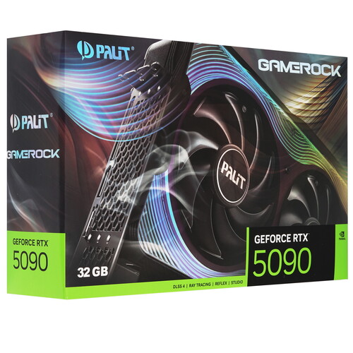 Купить Видеокарта Palit GeForce RTX 5090 GameRock  5615107. Характеристики, отзывы и цены в Донецке
