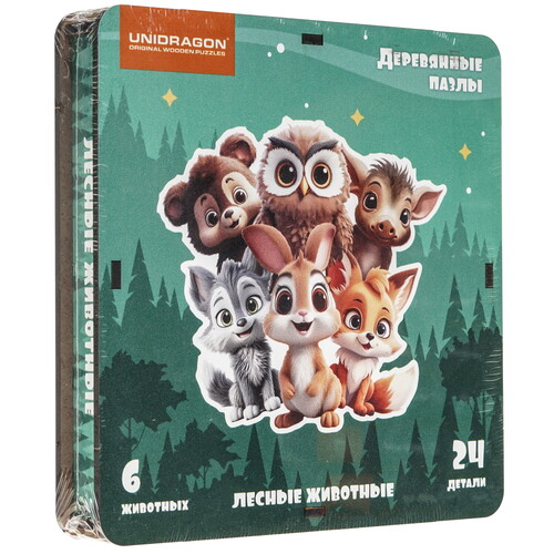 Купить Пазл Unidragon Лесные животные 3+  9136962. Характеристики, отзывы и цены в Донецке