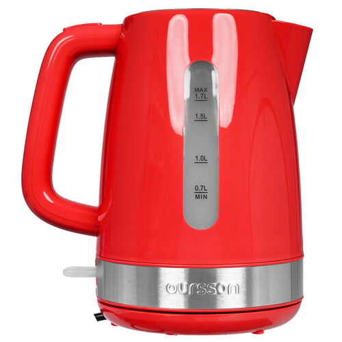 Купить Электрочайник Oursson KE1716P/RD красный  9081577. Характеристики, отзывы и цены в Донецке