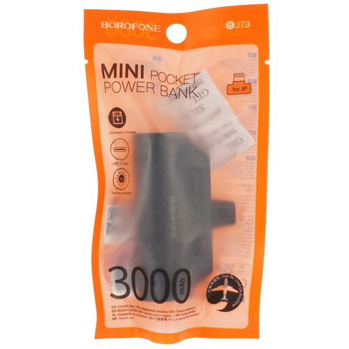 Купить Портативный аккумулятор Borofone BJ73 черный  5603885. Характеристики, отзывы и цены в Донецке