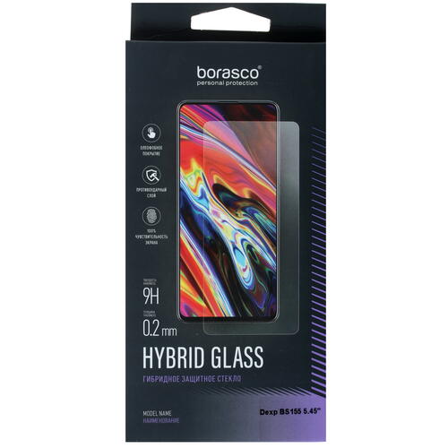Купить Защитное гибридное стекло BoraSCO для экрана DEXP BS155  4874512. Характеристики, отзывы и цены в Донецке