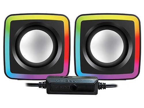 Купить Колонки Qumo GLOW AS014 черный  9283814. Характеристики, отзывы и цены в Донецке