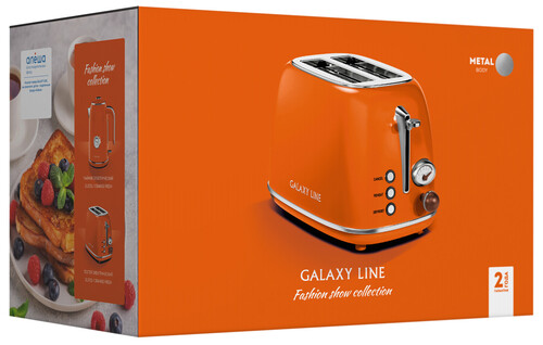 Купить Тостер Galaxy Line GL 2921 оранжевый  9129709. Характеристики, отзывы и цены в Донецке