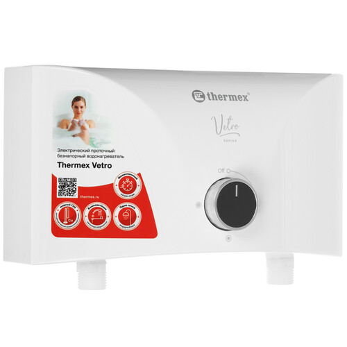 Купить Водонагреватель электрический Thermex Vetro 5500 combi  9083825. Характеристики, отзывы и цены в Донецке