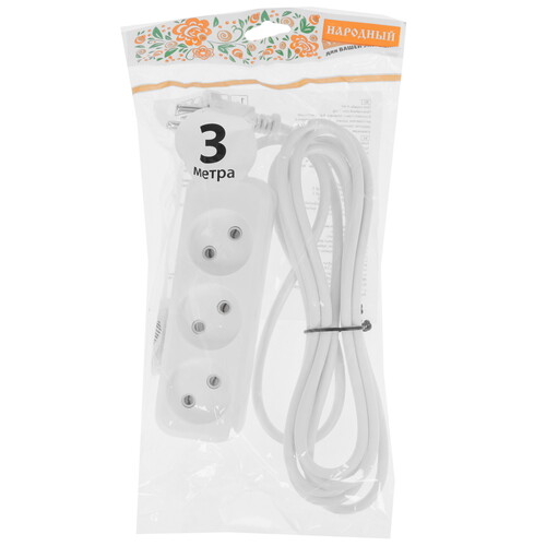 Купить Удлинитель TDM ELECTRIC Народный SQ1303-1311 белый  9277221. Характеристики, отзывы и цены в Донецке