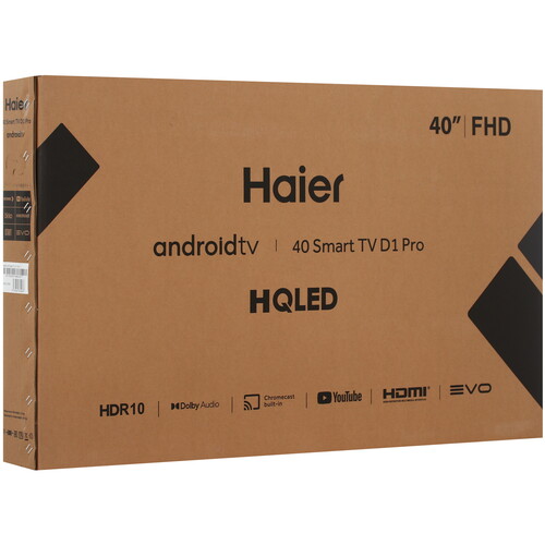 Купить 40" (101 см) Телевизор Haier 40 Smart TV D1 PRO черный  5488238. Характеристики, отзывы и цены в Донецке