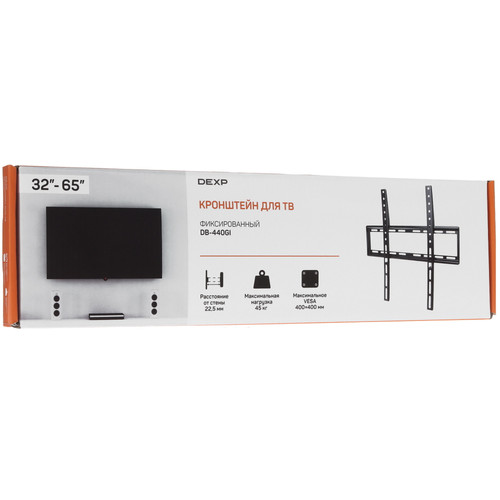 Купить Кронштейн для ТВ DEXP DB-440GI черный  9193499. Характеристики, отзывы и цены в Донецке