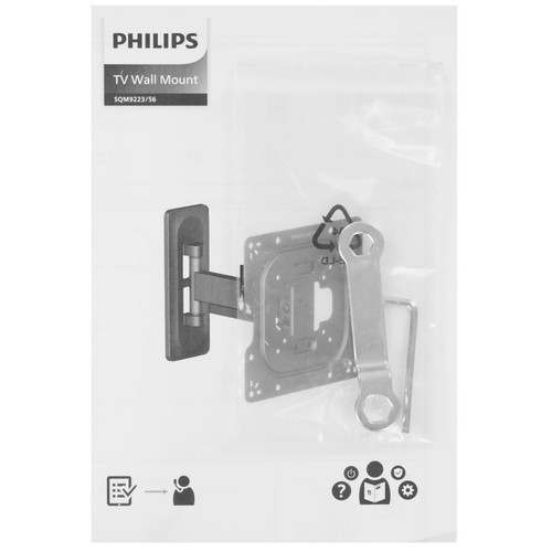Купить Кронштейн для ТВ Philips SQM9223/56 черный  5612471. Характеристики, отзывы и цены в Донецке