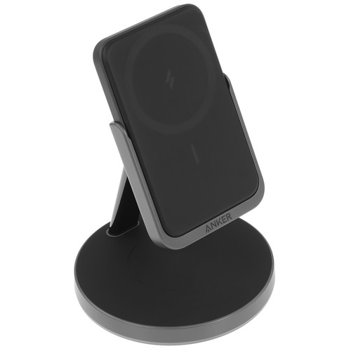 Купить Беспроводное зарядное устройство Anker 2-in-1 PowerWave Mag-Go Stand черный  5450843. Характеристики, отзывы и цены в Донецке
