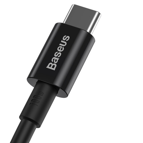 Купить Кабель круглый Baseus USB Type-C - USB Type-C черный 2 м  9260775. Характеристики, отзывы и цены в Донецке