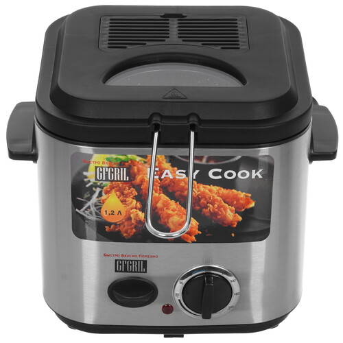Купить Фритюрница GFgril GFF-025 Easy Cook серебристый  9904213. Характеристики, отзывы и цены в Донецке