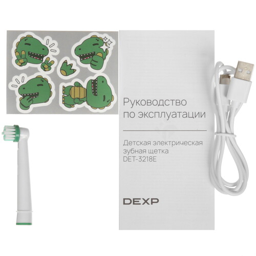 Купить Электрическая зубная щетка DEXP DET-3218E зеленый  9211311. Характеристики, отзывы и цены в Донецке