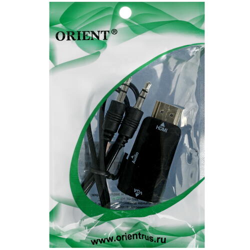 Купить Переходник однонаправленный Orient HDMI - VGA+Jack 3.5  5078165. Характеристики, отзывы и цены в Донецке