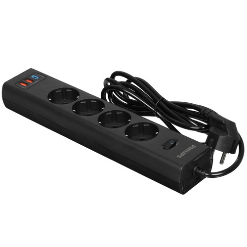 Купить Сетевой фильтр Philips CHP4346 черный  9158518. Характеристики, отзывы и цены в Донецке