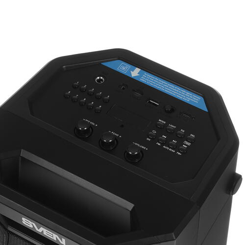 Купить Портативная аудиосистема SVEN PS-655, черный  4886398. Характеристики, отзывы и цены в Донецке