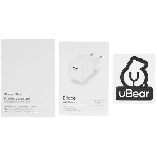 Купить Беспроводное зарядное устройство uBear Stage Ultra серебристый  9268177. Характеристики, отзывы и цены в Донецке