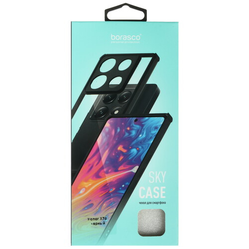 Купить Накладка  BoraSCO Sky Case для HONOR X7d черный/прозрачный  5640166. Характеристики, отзывы и цены в Донецке