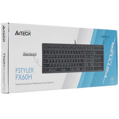 Купить Клавиатура  проводная A4Tech Fstyler FX60H  5080689. Характеристики, отзывы и цены в Донецке