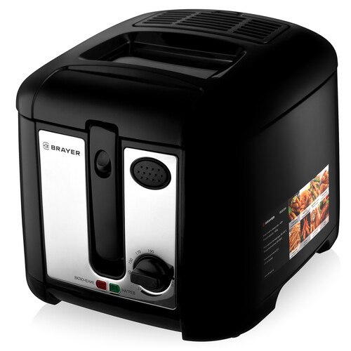 Купить Фритюрница BRAYER 2832BR-BK черный  9925714. Характеристики, отзывы и цены в Донецке