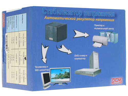 Купить Стабилизатор напряжения Powercom TCA-2000 BL  1080895. Характеристики, отзывы и цены в Донецке