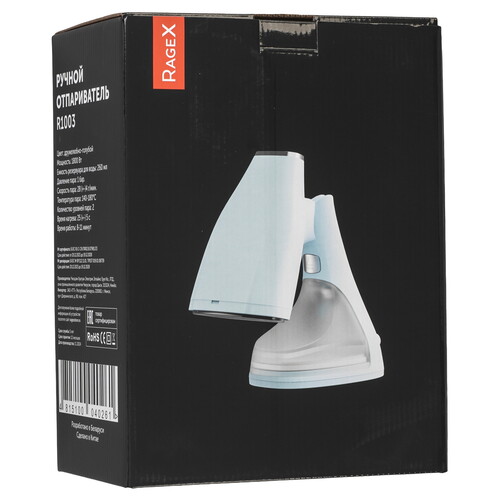 Купить Отпариватель RAGEX R1003-417 голубой  9269243. Характеристики, отзывы и цены в Донецке
