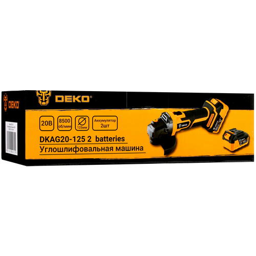 Купить Углошлифовальная машина (УШМ) DEKO DKAG20-125 MAX 20V  5059950. Характеристики, отзывы и цены в Донецке