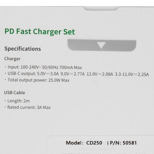 Купить Сетевое зарядное устройство Ugreen CD250 черный  5052690. Характеристики, отзывы и цены в Донецке