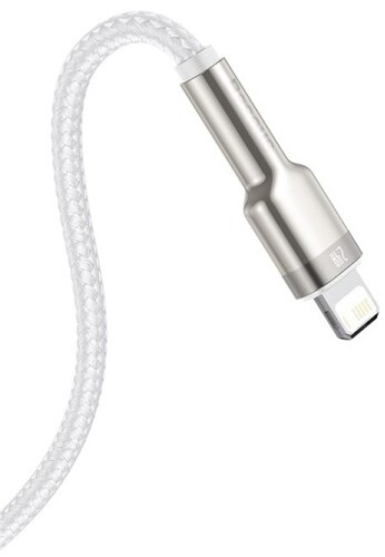 Купить Кабель круглый Baseus Lightning 8-pin - USB 2.0 Type-A белый 2 м  9260686. Характеристики, отзывы и цены в Донецке