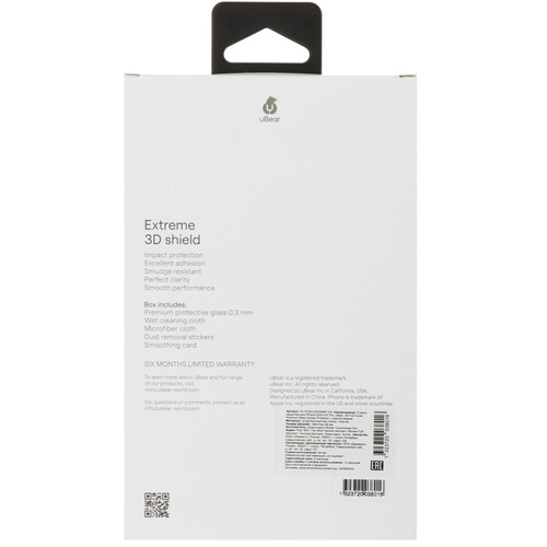 Купить Защитное стекло uBear для экрана Apple iPhone 16 Pro Max  5474420. Характеристики, отзывы и цены в Донецке