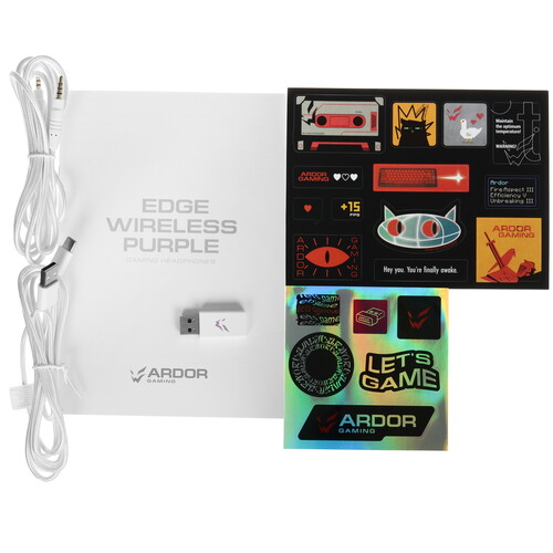 Купить Беспроводные/проводные наушники ARDOR GAMING Edge Wireless фиолетовый 2025  9184112. Характеристики, отзывы и цены в Донецке