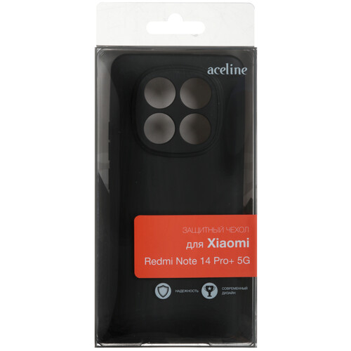 Купить Накладка  Aceline Fresh для Xiaomi Redmi Note 14 Pro+ 5G черный  9206346. Характеристики, отзывы и цены в Донецке