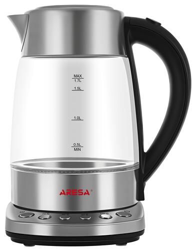 Купить Электрочайник Aresa AR-3460 серебристый  5300805. Характеристики, отзывы и цены в Донецке